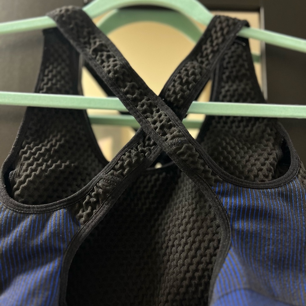 Black and Blue Women's Sports Bra